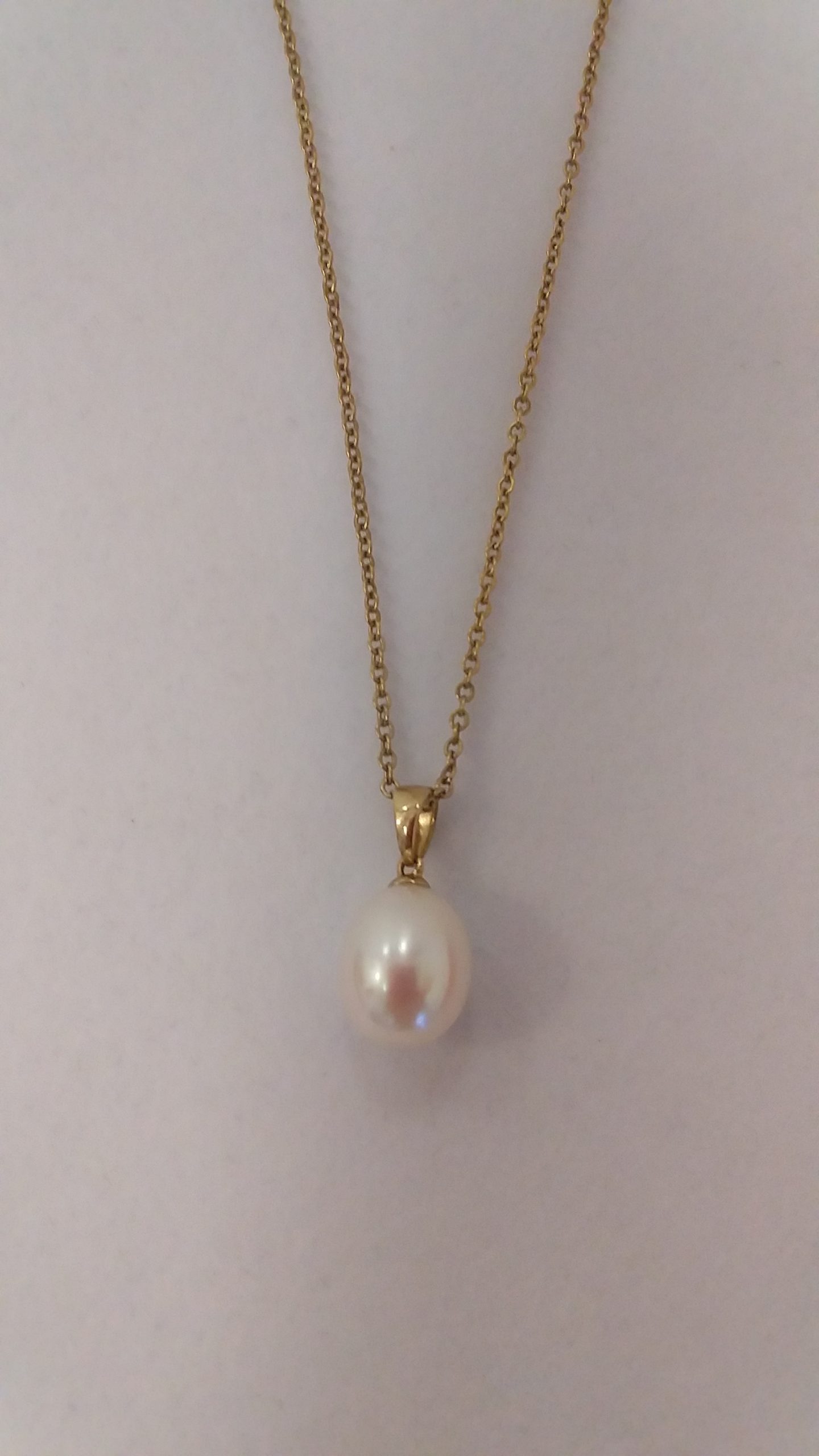 Gold Pearl Pendant - House of Fulton Jewellery